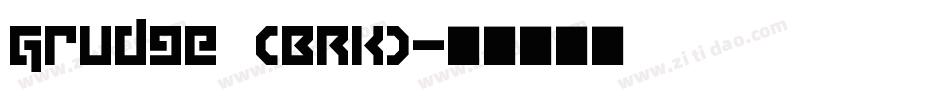 Grudge (BRK)字体转换
